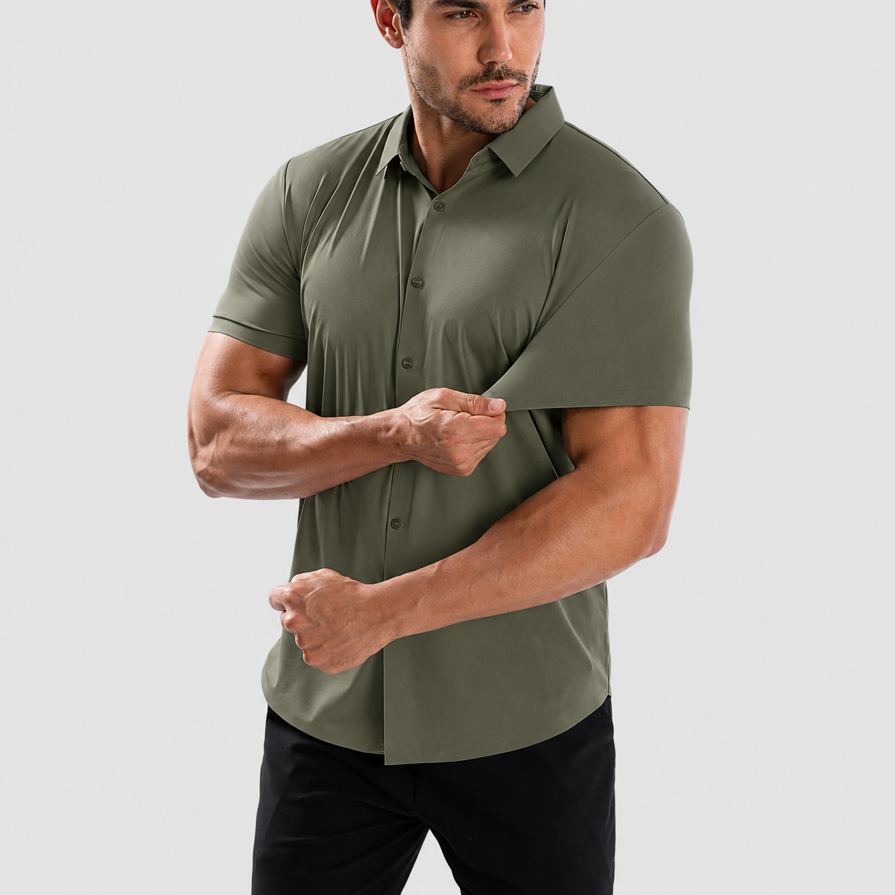 Oak & Weston Muscle Stretch Shirt
