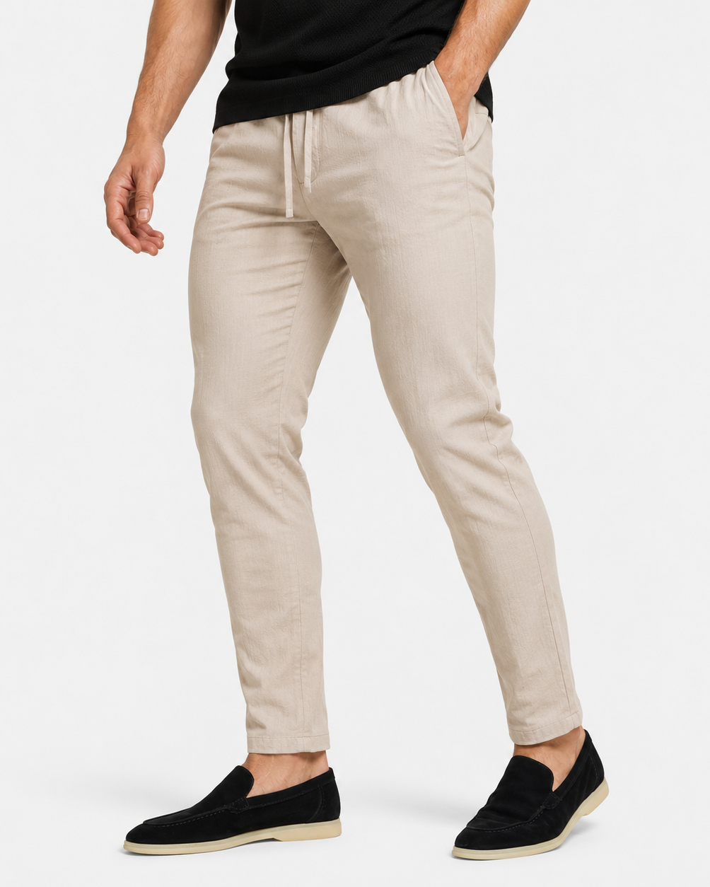 Oak & Weston Men's Linen Drawstring Pants