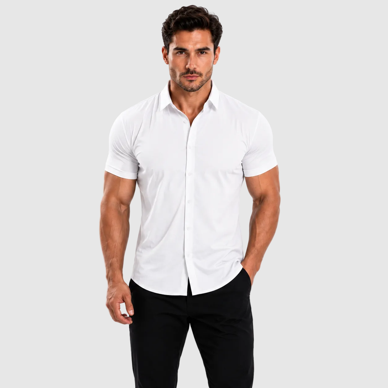 Oak & Weston Muscle Stretch Shirt
