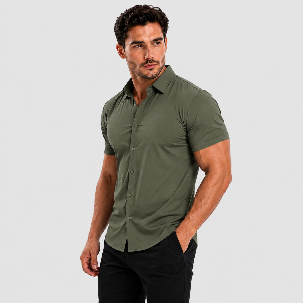 Oak & Weston Muscle Stretch Shirt