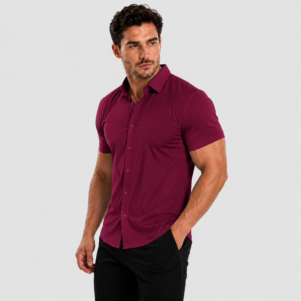 Oak & Weston Muscle Stretch Shirt