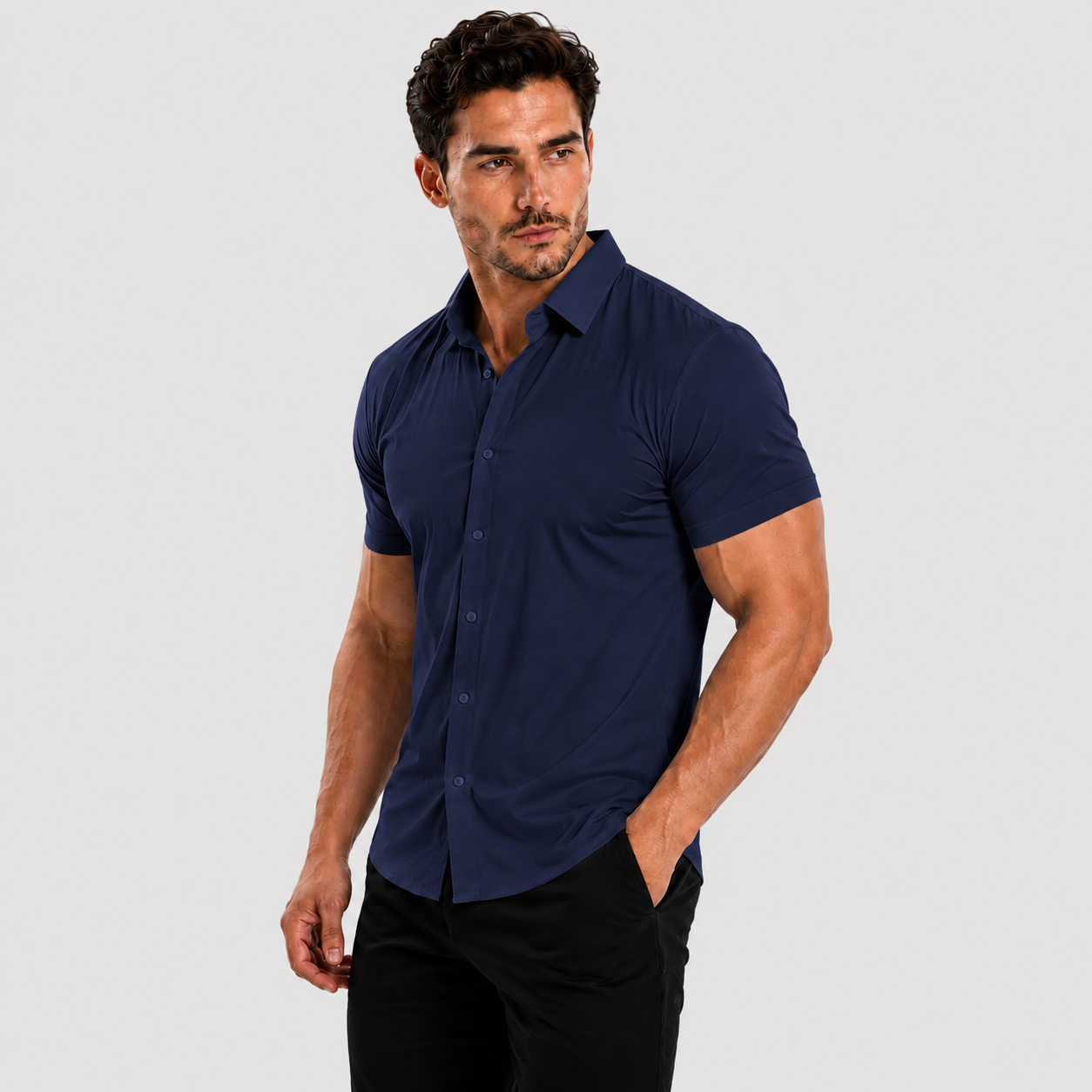 Oak & Weston Muscle Stretch Shirt