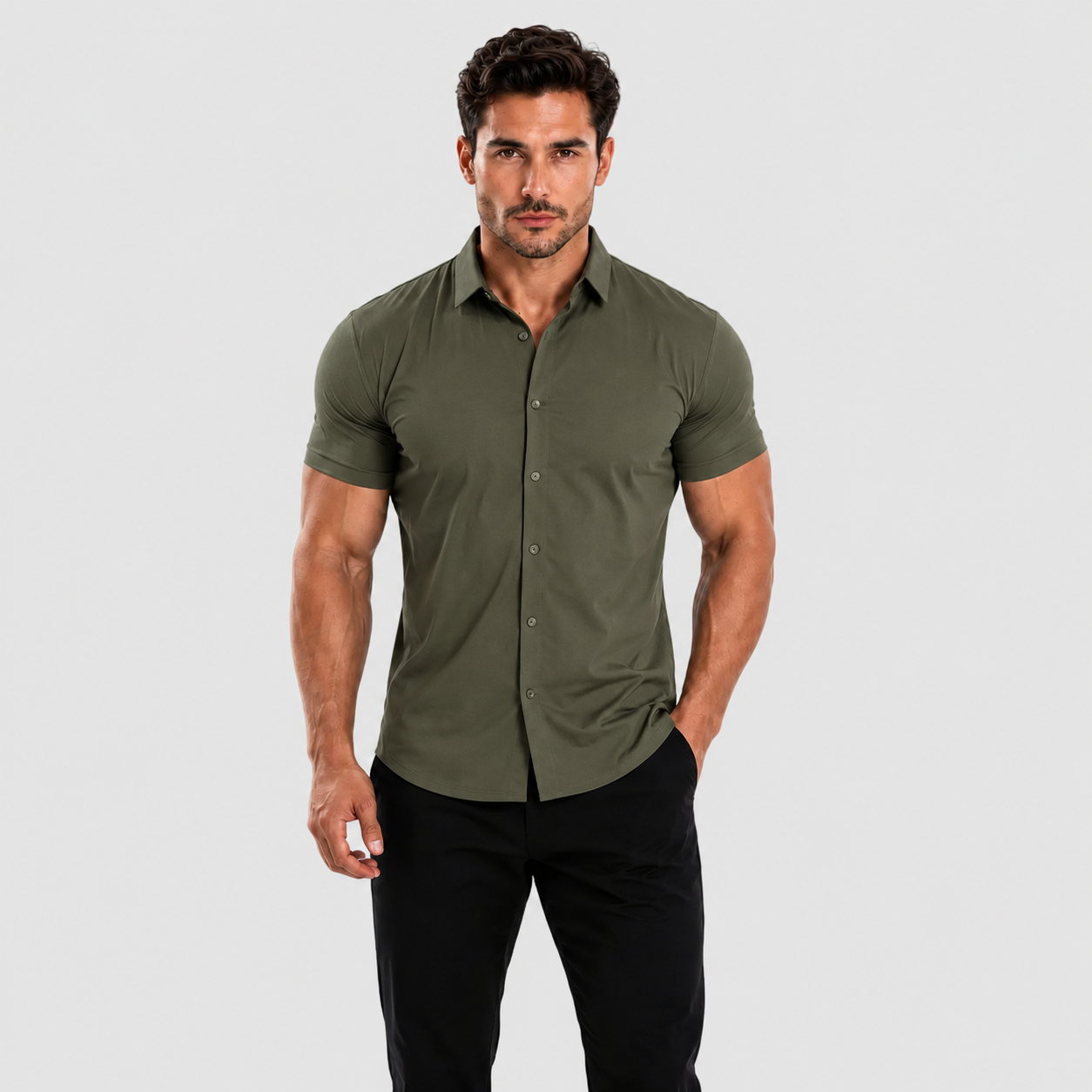 Oak & Weston Muscle Stretch Shirt