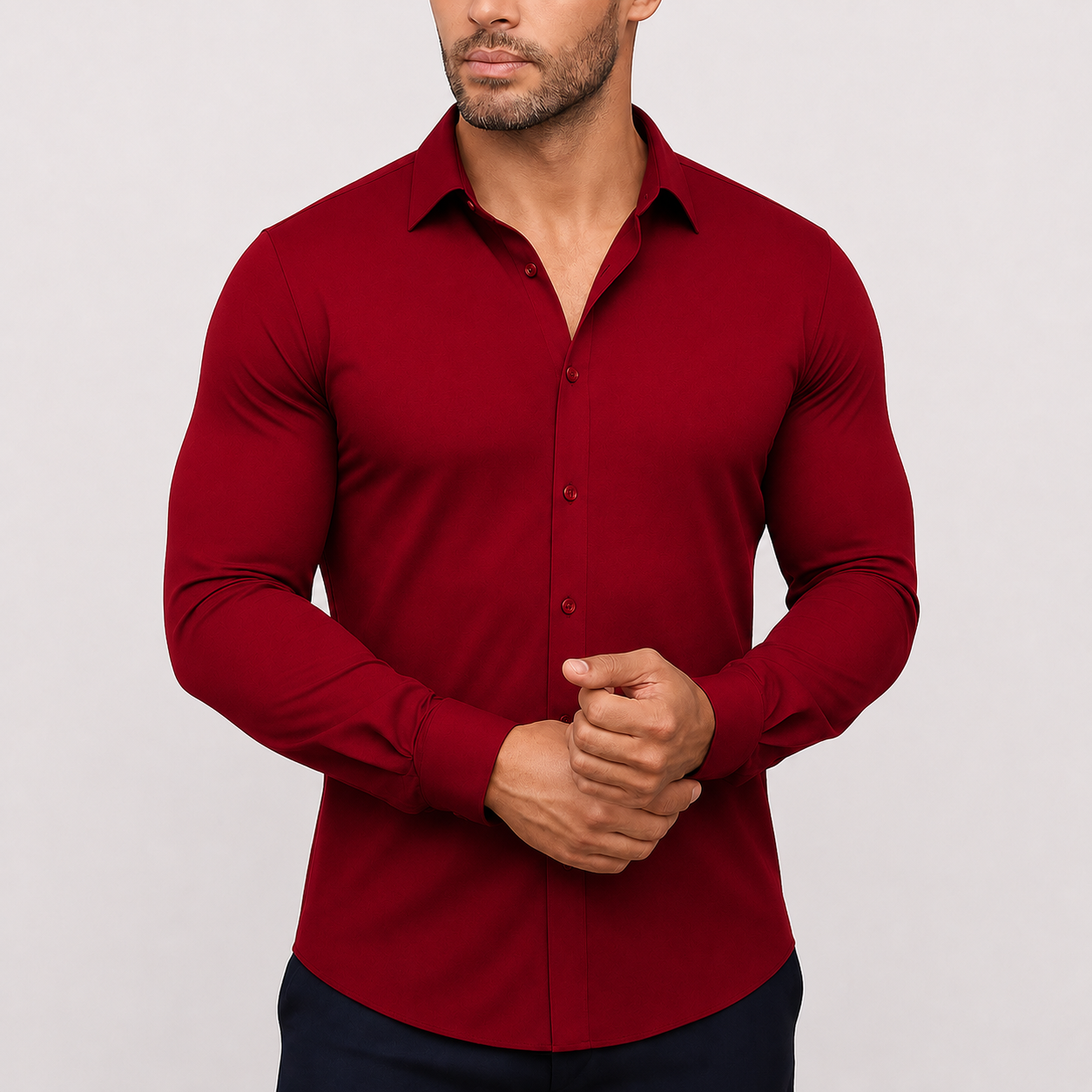 Oak & Weston Men's Stretch Dress Shirt