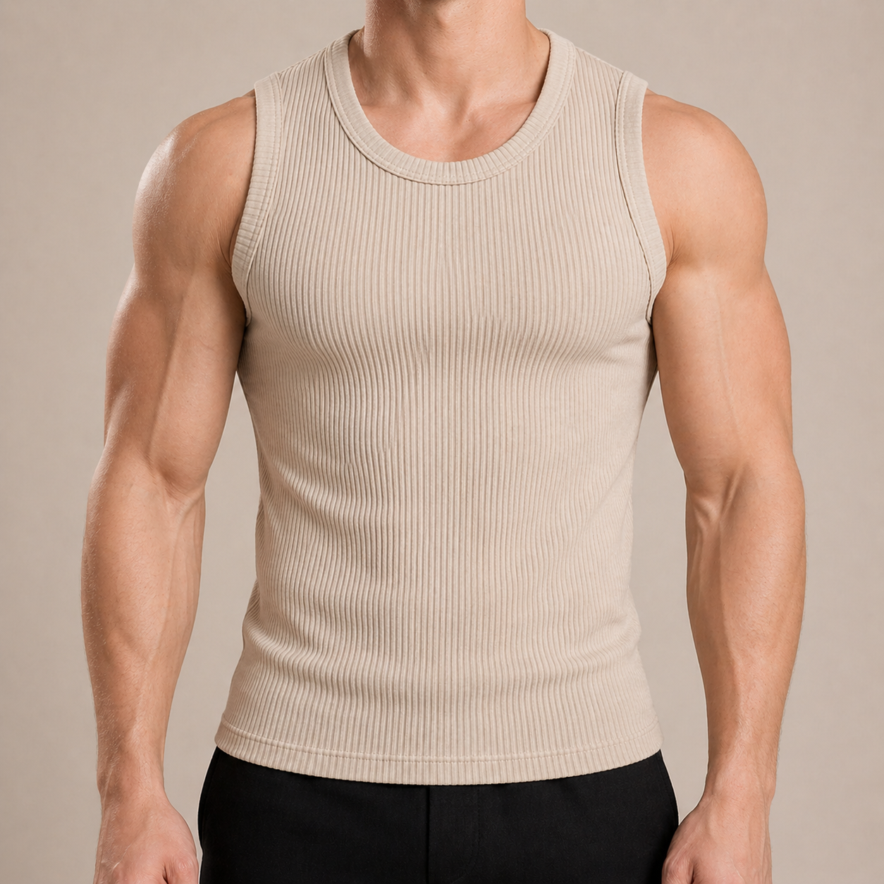 Slim Fit Ribbed Tank Top