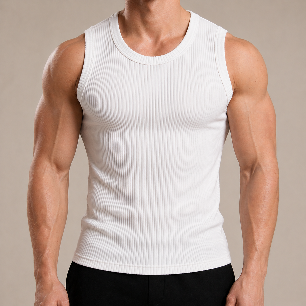 Slim Fit Ribbed Tank Top