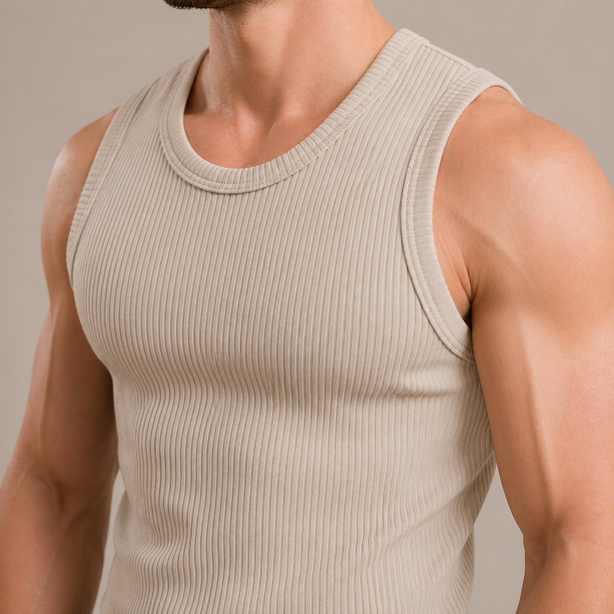 Slim Fit Ribbed Tank Top