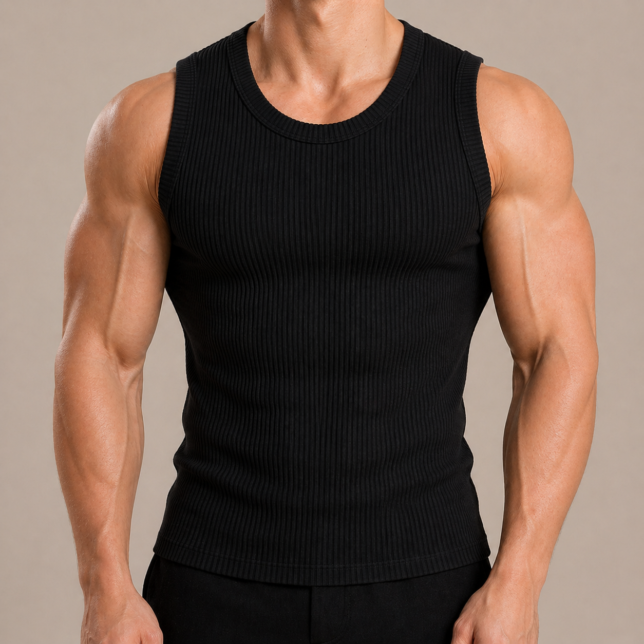 Slim Fit Ribbed Tank Top