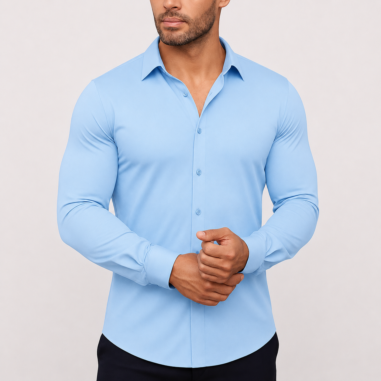 Oak & Weston Men's Stretch Dress Shirt