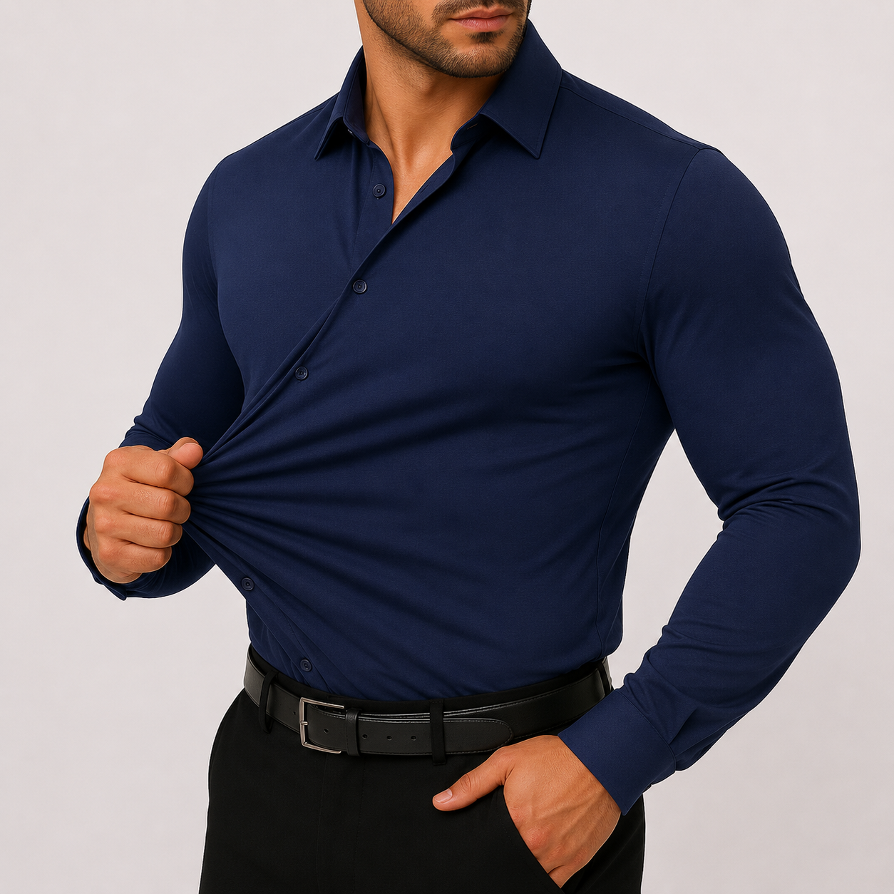 Oak & Weston Men's Stretch Dress Shirt