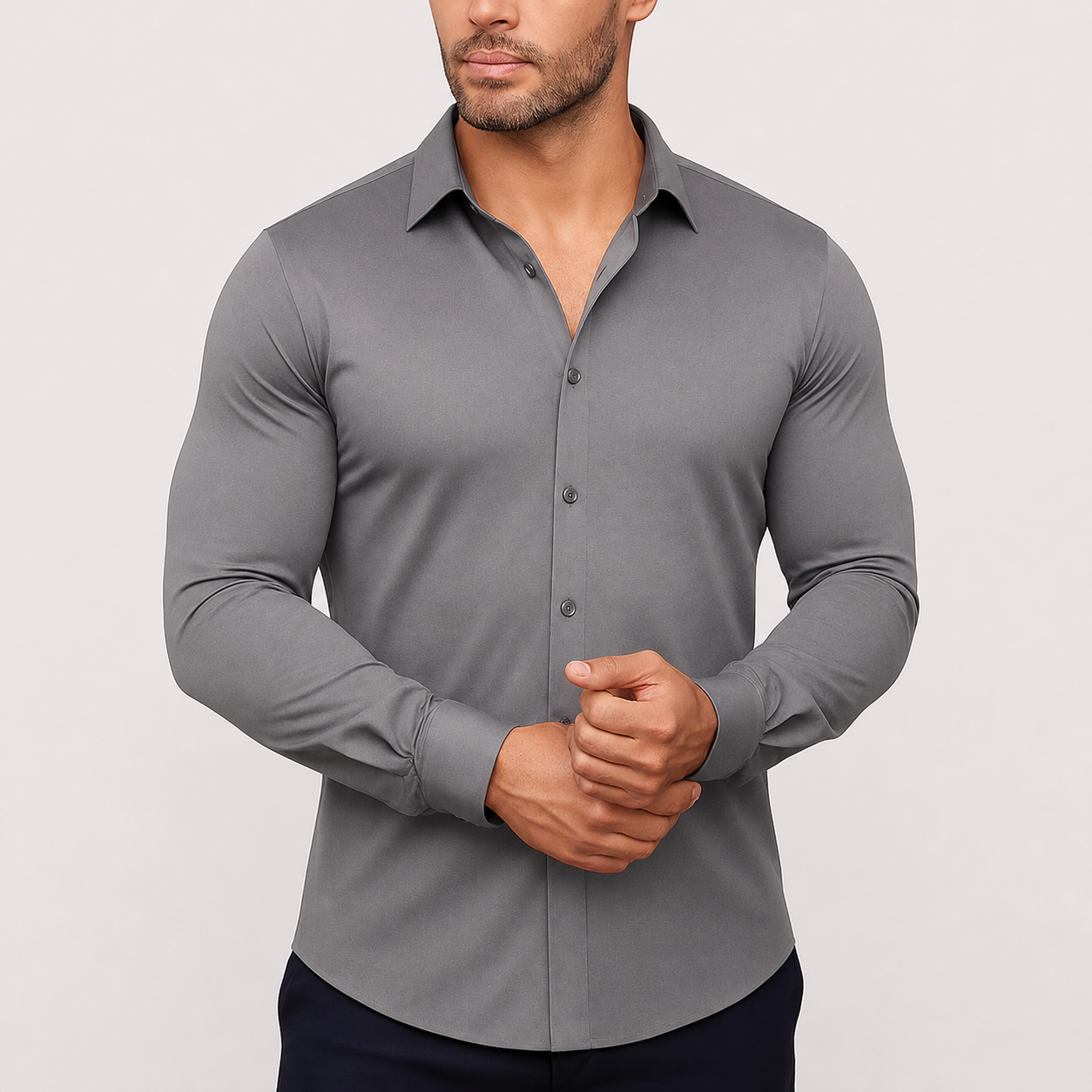 Oak & Weston Men's Stretch Dress Shirt